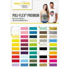 POLI-FLEX PREMIUM Flexfolie DIN A4 set van alle 54 kleuren