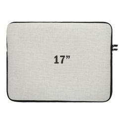 Polylinnen Sublimatie Laptophoes met Voering - 17" (40x30x16cm)