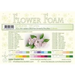 LeCrea - 10 Flower Foam sheets A4 Gebroken wit 25.4124 0.8mm (25.4124)*