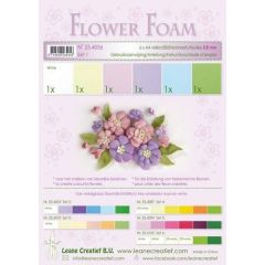 LeCrea - Flower Foam assort. 1, 6 vel A4 pastel 25.4056 0.8mm (25.4056)*