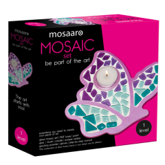 Mosaaro Mozaiek set Glas Mozaiek Kaarsenhouder Vlinder (MA1004) *