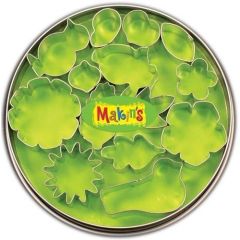 Makin'Clay Uitstekerset blik bloemen en blaadjes 15 ST (37005)