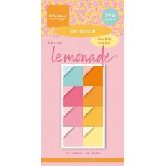 Marianne D Cardstock Fresh Lemonade PK9191 15x30 cm, 16 colours, double sided, 16 sheet *