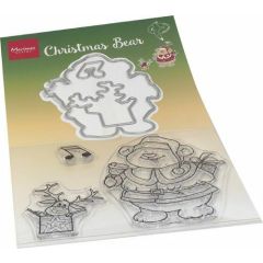 Marianne D Clear Stamp & die set Hetty's Kerst beer HT1658 120x205mm*
