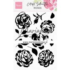 Marianne D Clear Stamps Colorful Silhouette - Rozen Cs1046 110x150mm*