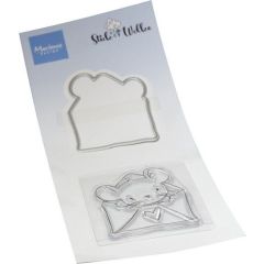 Marianne D Clear Stamps & dies Hello Mouse CS1152 43x53mm - 45x55mm *