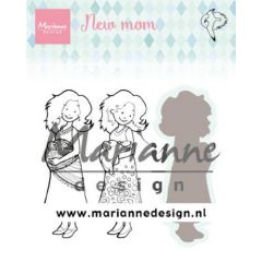 Marianne D Clear Stamps & dies Hetty's new mom HT1651 31x86,5mm (AFGEPRIJSD)