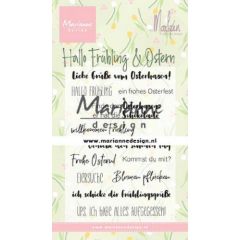 Marianne D Clear Stamps Marleen's Hallo Fruhling & Oster (DE) CS1045 85x120mm (AFGEPRIJSD)