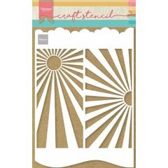 Marianne D Craft Stencil - A4 - Slimline Zonnestralen PS8080*