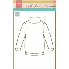 Marianne D Craft Stencil Craft stencil Sweater PS8076 21x15cm (AFGEPRIJSD)