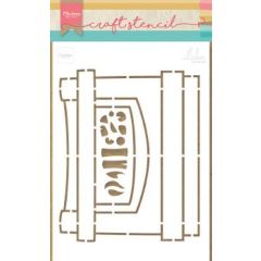 Marianne D Craft Stencil Open haard by Marleen PS8048 21x15 cm (11-19) (AFGEPRIJSD)