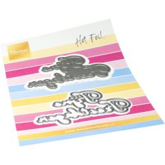 Marianne D Craftable Hot Foil- Fijne feestdagen (NL) CR1670 83,5x45,5mm *