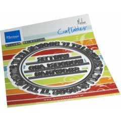 Marianne D Craftable Let it snow Circle by Marleen (ENG) CR1600 120x160mm *