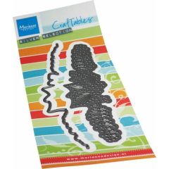 Marianne D Craftable Stitching border Dennentakjes CR1599 150x23 mm, 137x33 mm *