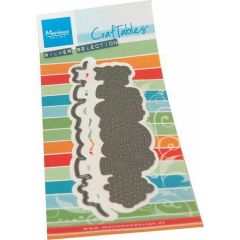 Marianne D Craftable Stitching Schelpen border CR1592 80x210mm  (AFGEPRIJSD)