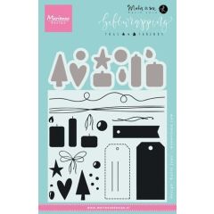 Marianne D Stempel Giftwrapping Tags & Draad (KJ1716)*