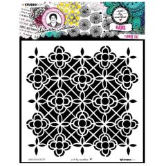 Studio Light • Signature Collection Mask Stencil Flower Tile Art (ABM-SI-MASK209) *