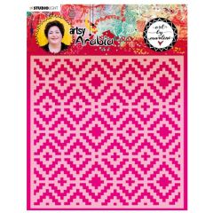 Studio Light • Signature Collection Mask Stencil Patterned Rug Art (MASKBM14) *