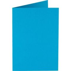 Papicolor Dub. kaart vierk. 13,2cm hemelsblauw 200gr-CV 6 st 310949 - 132x132 mm*