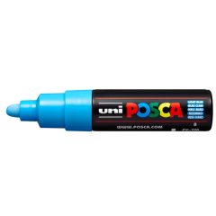 Uni Posca Verfmarker  - lijndikte: 4,5-5,5 mm - PC-7M - Lichtblauw (8) *