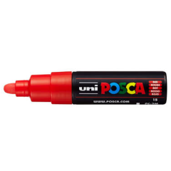 Uni Posca Verfmarker - lijndikte: 4,5-5,5 mm - PC-7M - Rood (15) *