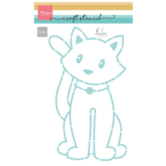 Craft Stencil by Marleen Sitting Cat (PS8179) *