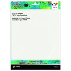 Ranger Alcohol Ink Ink Yupo Cardstock White Heavystock 20,3x25,4cm 5 vel TAC69744 *
