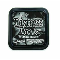 Ranger Distress Inks pad - black soot - stamp pad - Tim Holtz (TIM19541) 