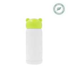 Sublimatie Thermosfles van RVS 320ml / 11oz recht met Groene dop (SDB.067.178.002)