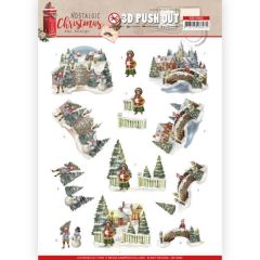 3D Pushout - Amy Design - Nostalgic Christmas - Christmas Village