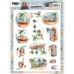 3D Push Out - Yvonne Creations - Summer Vibes - Camping (SB10736)