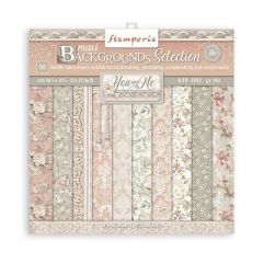 Stamperia Maxi Background You and Me 12x12 Inch Paper Pack (SBBL114)