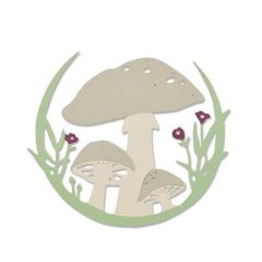 Sizzix Thinlits Die - Mushroom Wreath 663420 Jessica Scott*