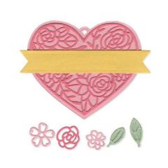 Sizzix Thinlits Die set - 10PK Heart Tag - Katelyn Lizardi (10-19) 663623  (AFGEPRIJSD)