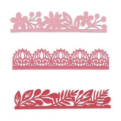 Sizzix Thinlits Die set - 3PK Decorative Edges - Katelyn Lizardi (10-19) (663618)  (AFGEPRIJSD)