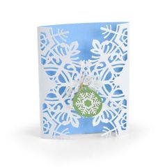 Sizzix Thinlits Die Set - 4PK Card Wrap Snowflake 663606 Jordan Caderao (07-19) (AFGEPRIJSD)