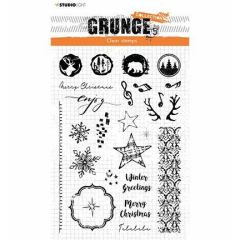 SL Clear Stamp Winter/ Christmas extras Grunge 148x210x3mm 1 PC nr.106