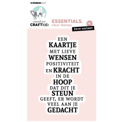 Creative Craftlab • Essentials Clear Stamp Lieve Wensen - STAMP724 *