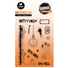Studio Light • Grunge Collection Clear Stamp Inspire Happiness - STAMP737 *