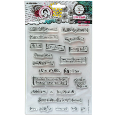 Studio Light • Art by Marlene Clear Stamp Crafty Quotes - STAMP746 *