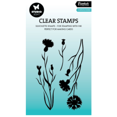 Cornflowers Essentials Silhouette Clear Stamp - STAMP783*