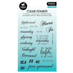 Studio Light • Essentials Clear stamps Trouwdag - STAMP789 *