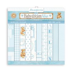 Stamperia Babydream Blue 12x12 Inch Paper Pack (SBBL106)