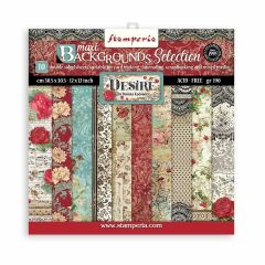 Stamperia Desire Maxi Backgrounds 12x12 Inch Paper Pack (SBBL121)
