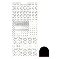 Hobbydots stickervel 008 - Black (Adhesive)