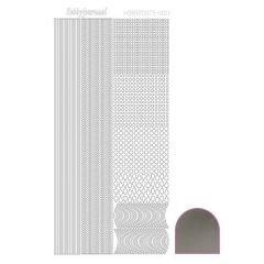 Hobbydots stickervel 001 - Silver (Mirror)