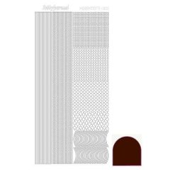 Hobbydots stickervel 001 - Brown (Mirror)