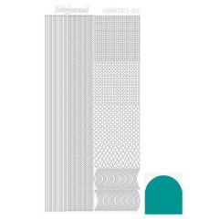 Hobbydots stickervel 001 - Emerald (Mirror)