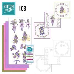 Stitch and Do 103 - Flowers in Purple