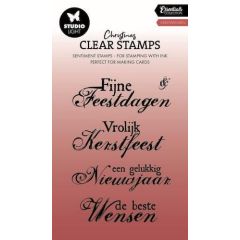 Studio Light Clear Stamp Kerstwensen Essentials nr.697 SL-ES-STAMP697 63x90mm *